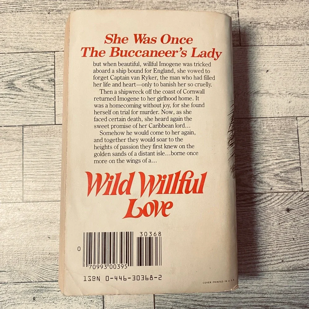 Wild Willful Love by Valerie Sherwood Romance Novel Paperback Book 1982 1st Edit
